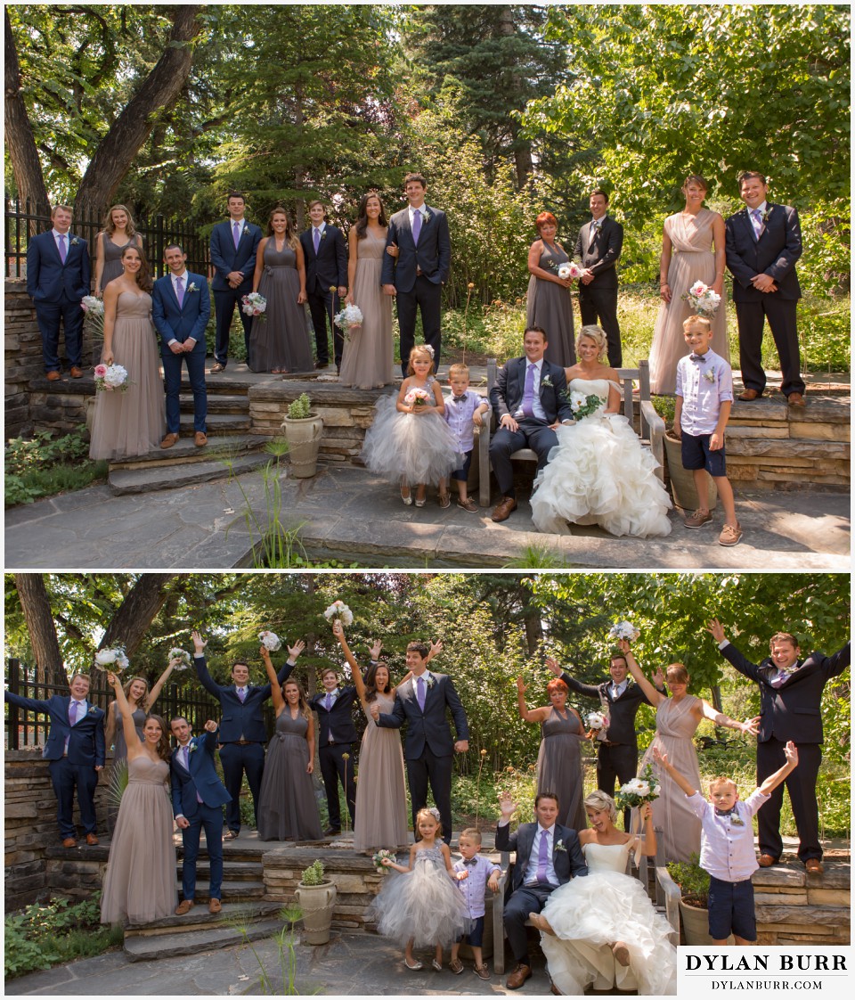 denver botanic gardens wedding bridal party