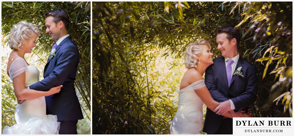 denver botanic gardens wedding couple