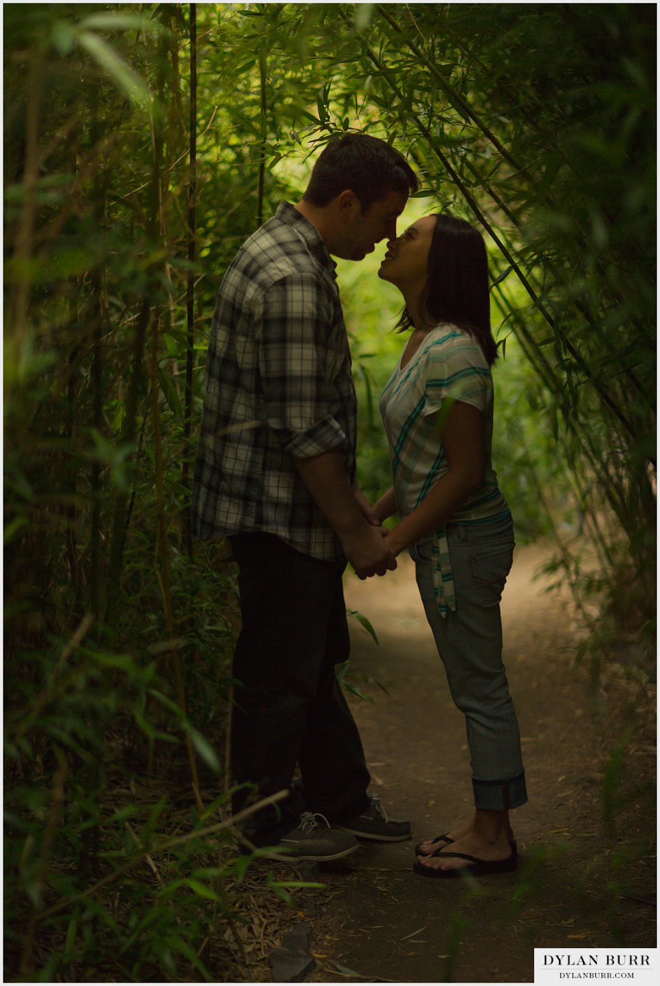 engagement photos bamboo denver botanic gardens
