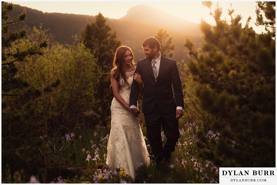 rocky mountain national park elopement wedding rmnp sunset glow