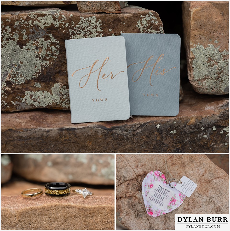 all day elopement in Rocky Mountain National Park vow books