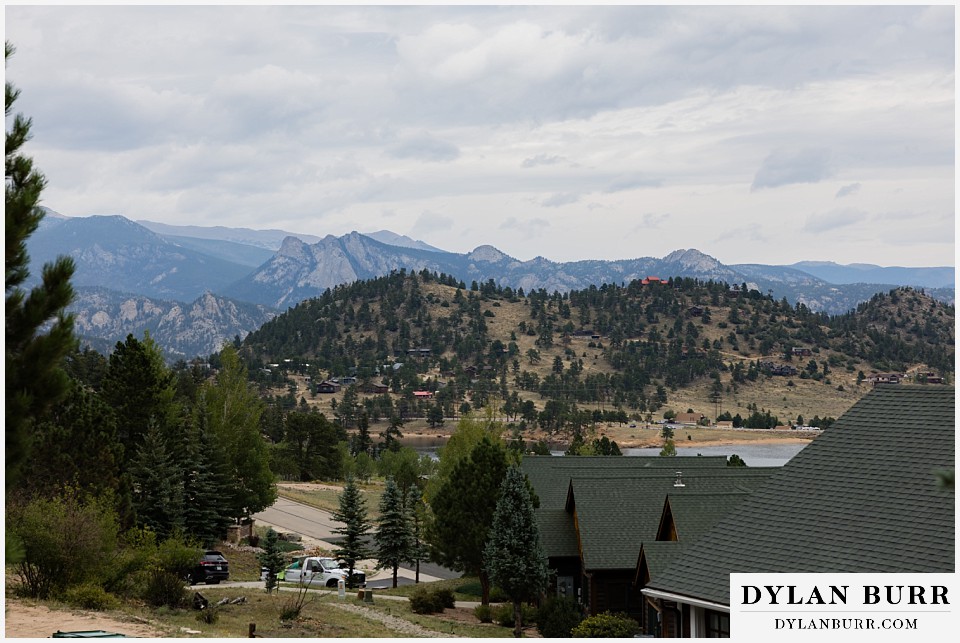 all day elopement in Rocky Mountain National Park surrounding mountains around Marys Lake