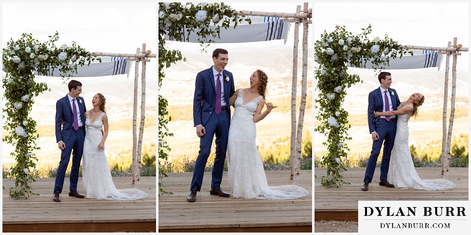 goofy bride Antler Basin Ranch wedding