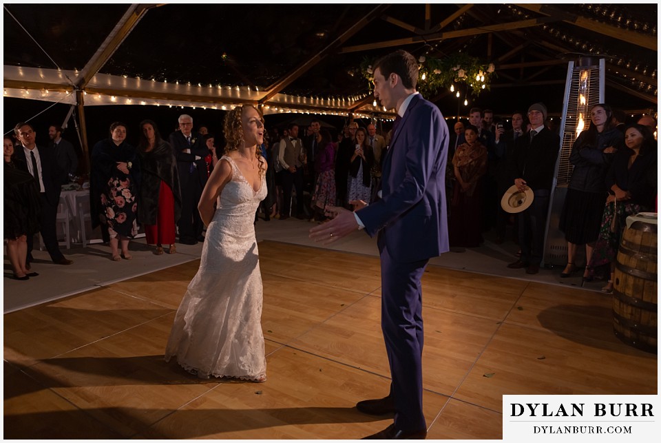 antler basin ranch wedding first dance