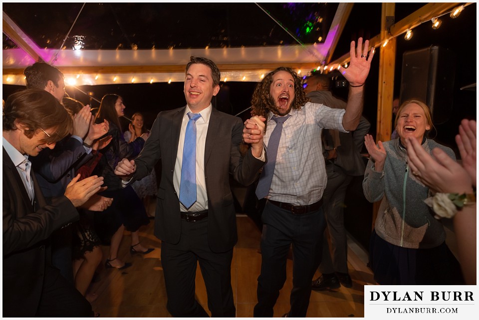 dancing line at antler basin ranch wedding