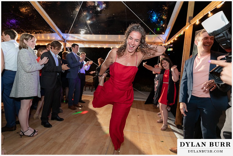 running man dance antler basin ranch wedding