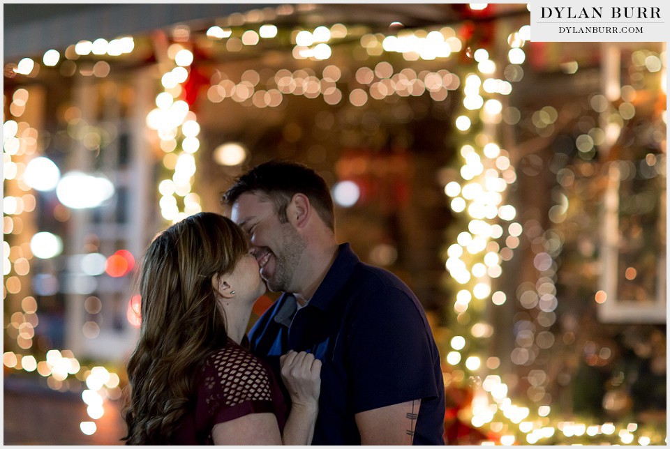 arvada olde town engagement christmas lights