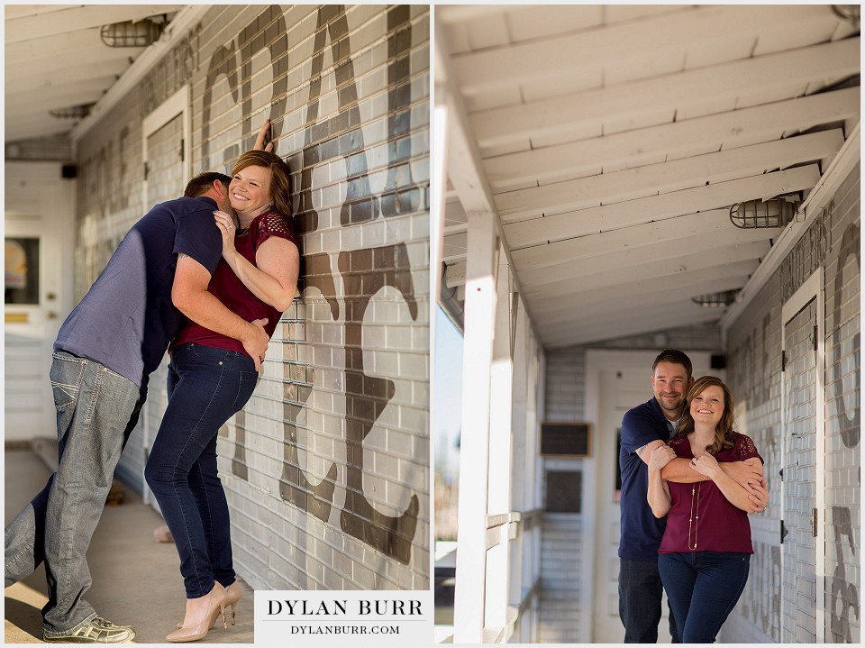 arvada olde town engagement grain silo