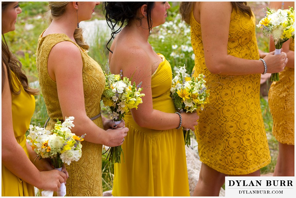 aspen colorado mountain wedding bridesmaids bouquet