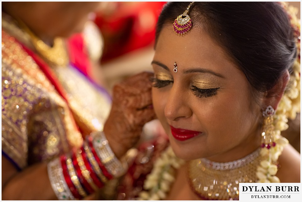 baldoria on the water wedding lakewood colorado hindu wedding indian bride getting ready