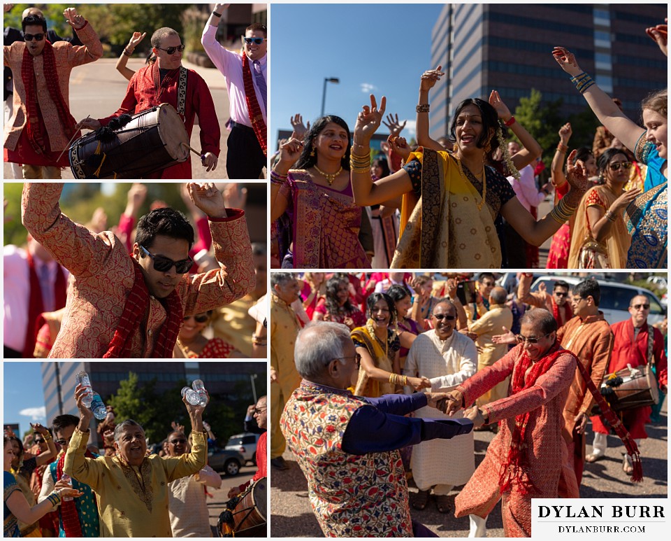 baldoria on the water wedding lakewood colorado hindu wedding baraat street party