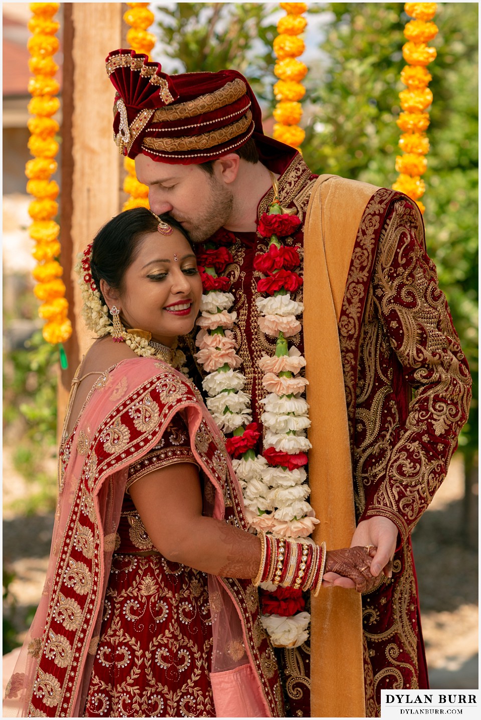 baldoria on the water wedding lakewood colorado hindu wedding indian bride and groom together