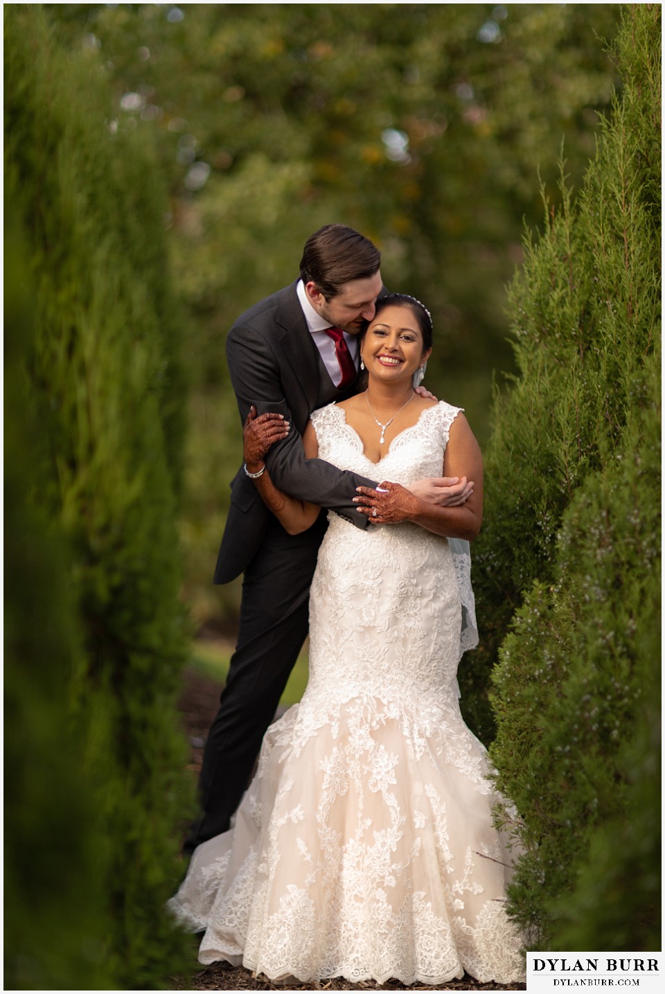 baldoria on the water wedding lakewood colorado hindu wedding bride and groom portraits in nature