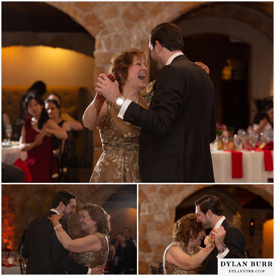 baldoria on the water wedding lakewood colorado hindu wedding mother son dance