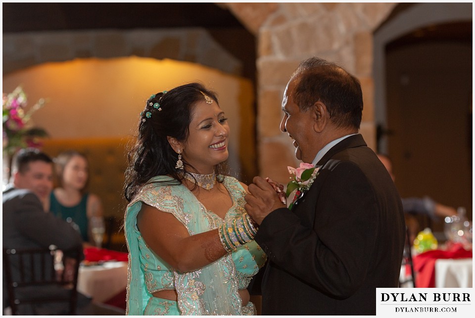 baldoria on the water wedding lakewood colorado hindu wedding father daughter dance