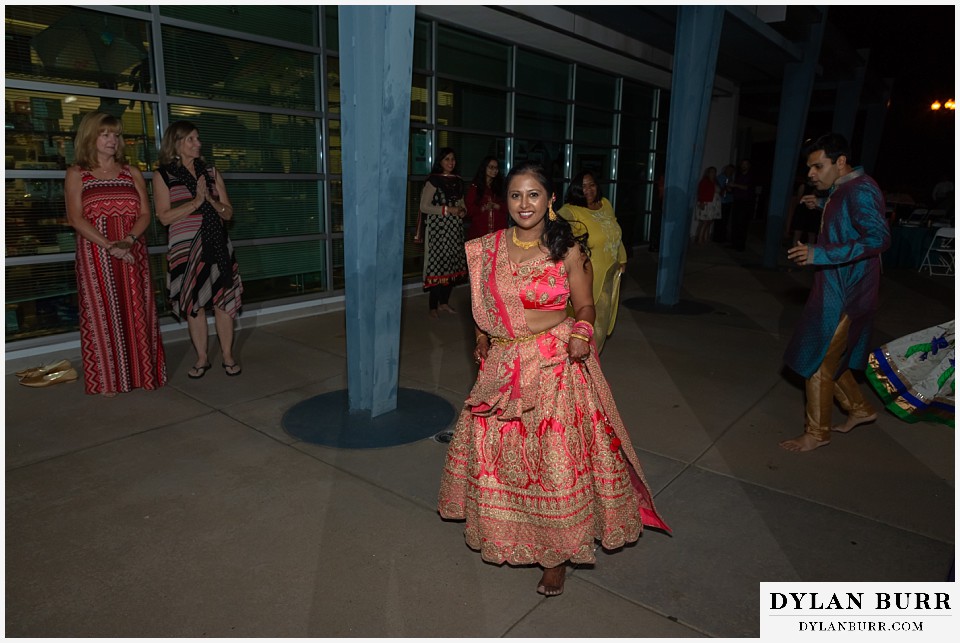 lakewood heritage center mehndi hindu wedding bride at dandiya