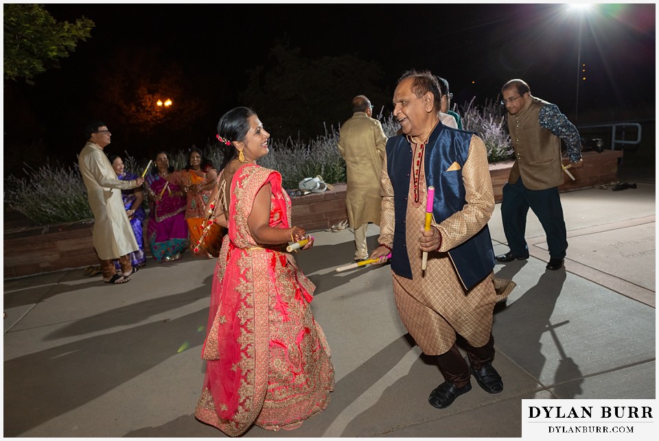 lakewood heritage center mehndi hindu wedding bride and her father dancing dandiya