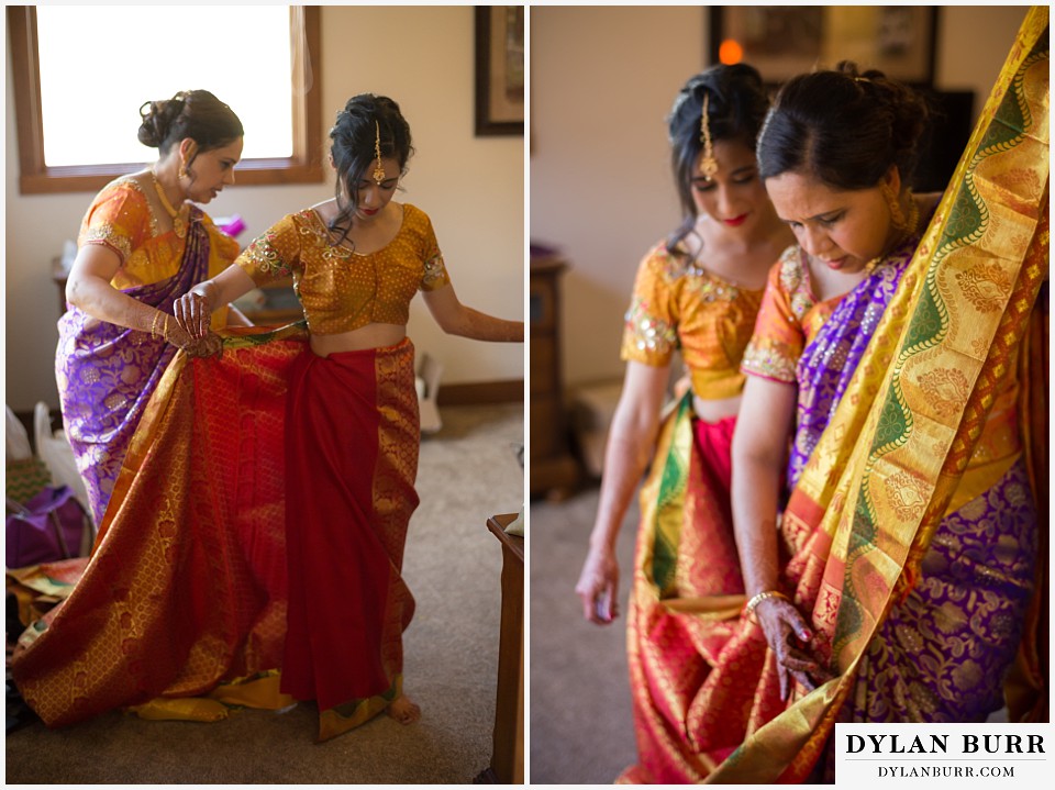 black canyon inn hindu wedding sari folding