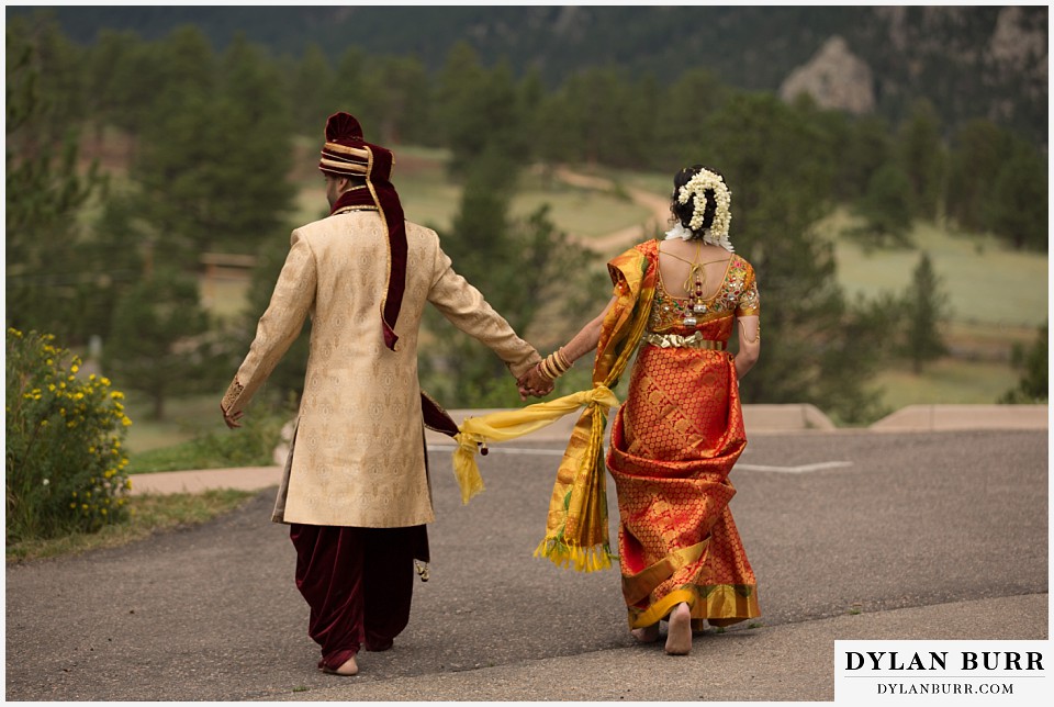 black canyon inn hindu wedding after ceremony tied together