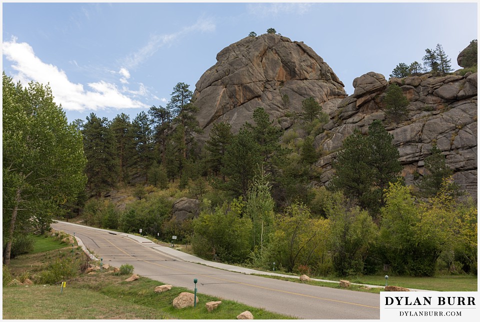 surrounding view at black canyon inn wedding estes park colorado