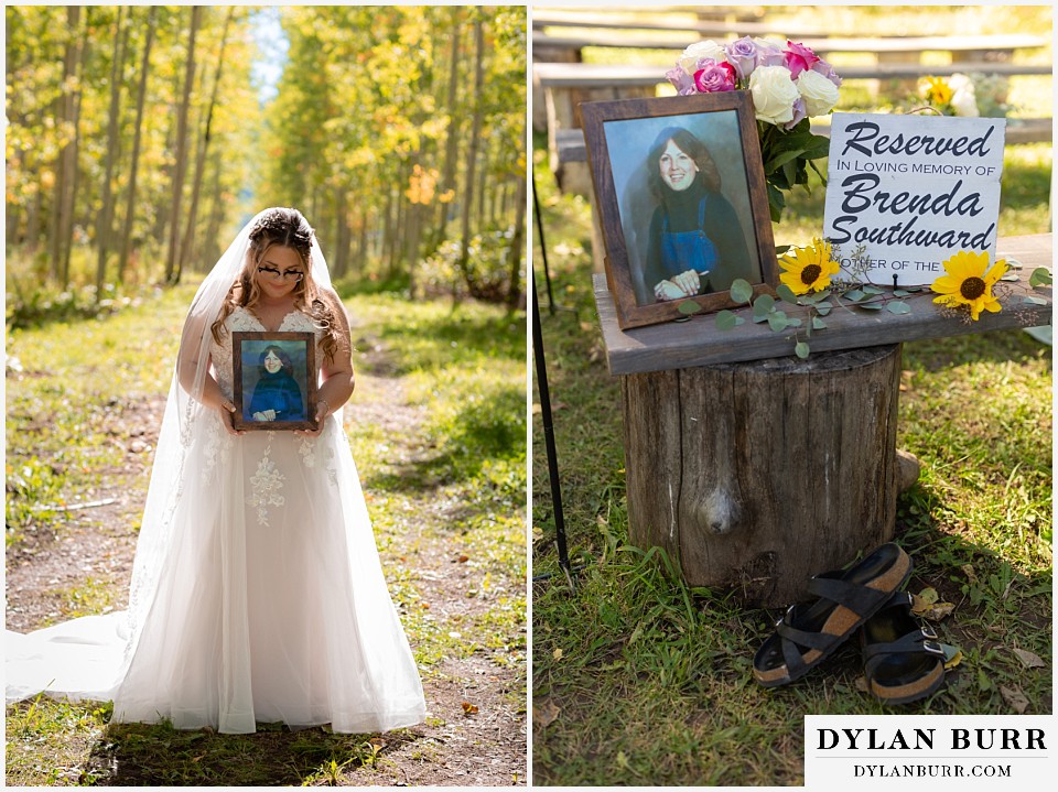 black diamond lodge wedding tribute to mother