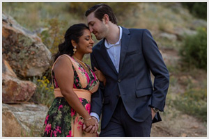 boulder colorado engagement session in the mountains