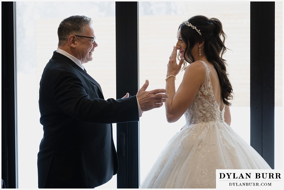 boulder creek by wedgewood weddings first look with dad