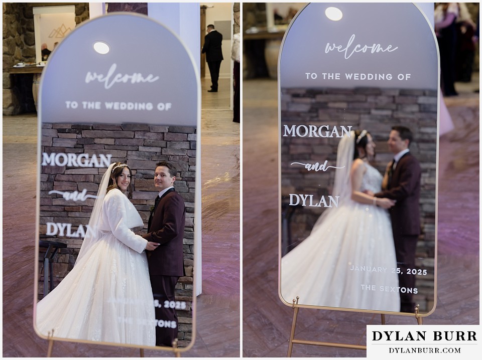 boulder creek by wedgewood weddings couple in wedding mirror