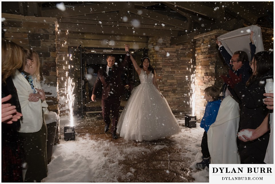 boulder creek by wedgewood weddings spark exit with snow