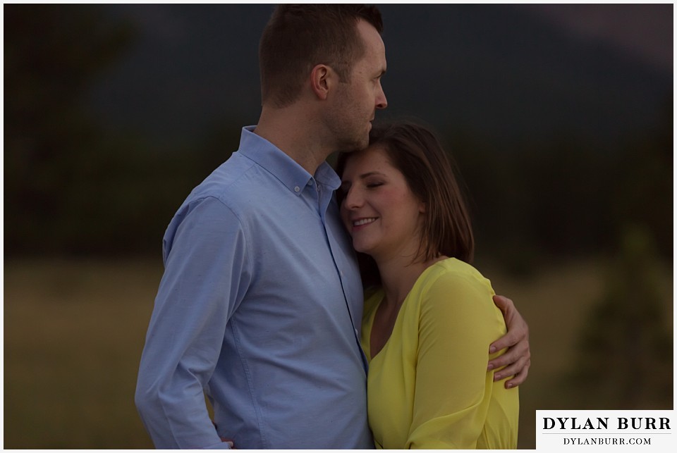 boulder wedding engagement session evening time