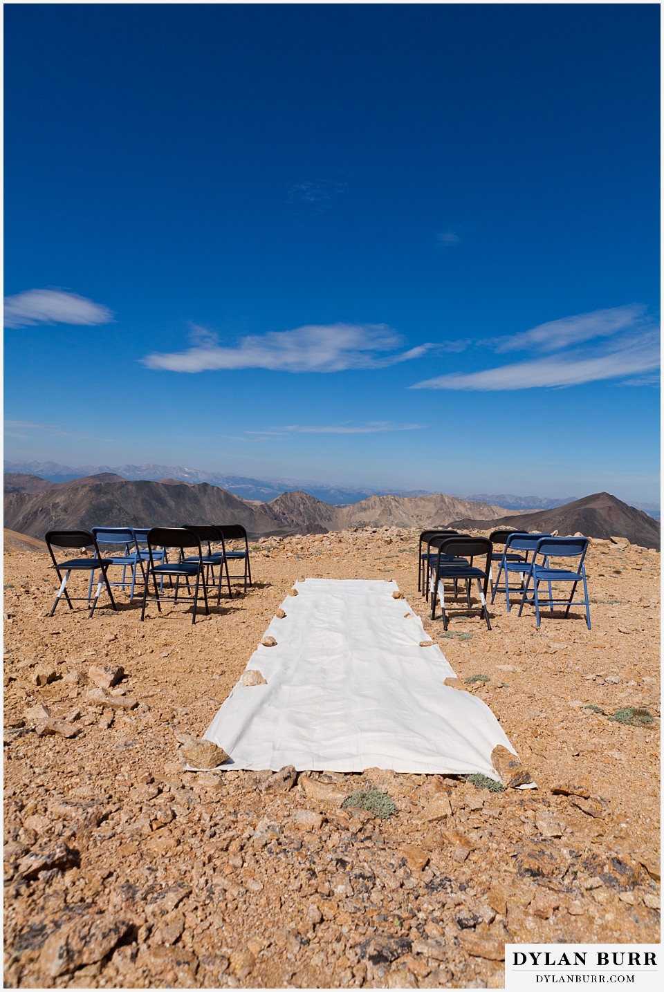 breckenridge 4wd adventure wedding mountain top ceremony aisle