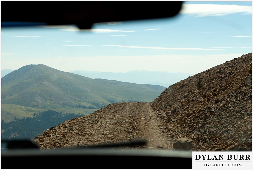 breckenridge 4wd adventure wedding mountain 4x4 road looking out window