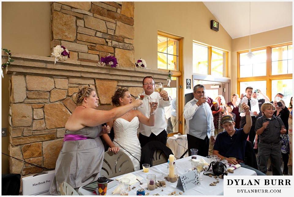 breckenridge 4wd adventure wedding champagne toast