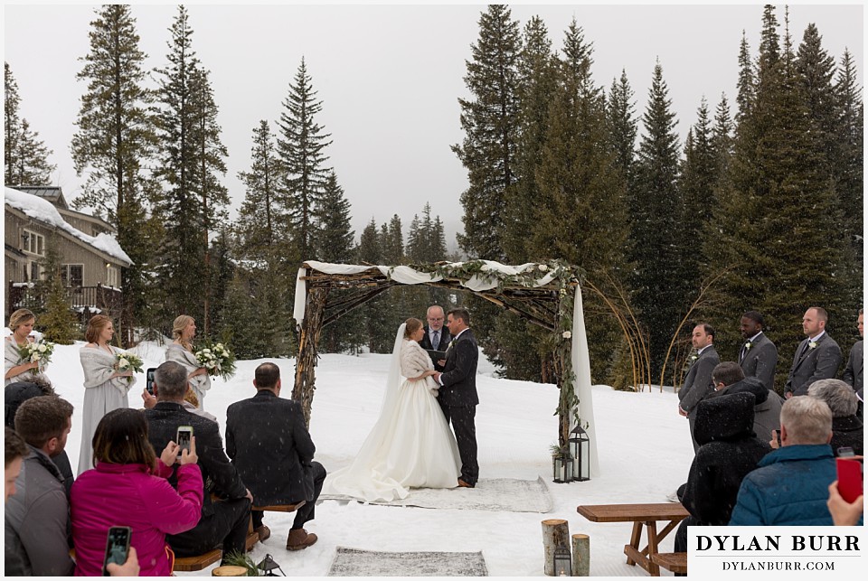 breckenridge nordic center wedding colorado mountain wedding photographer outdoor winter wedding