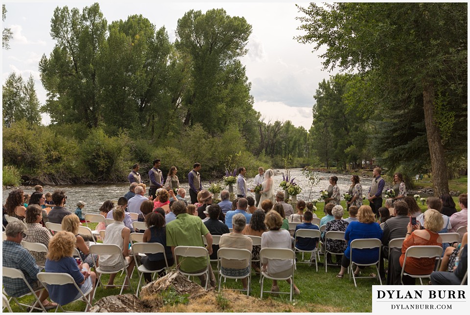 buford lodge wedding buford colorado meeker wedding ceremony near river