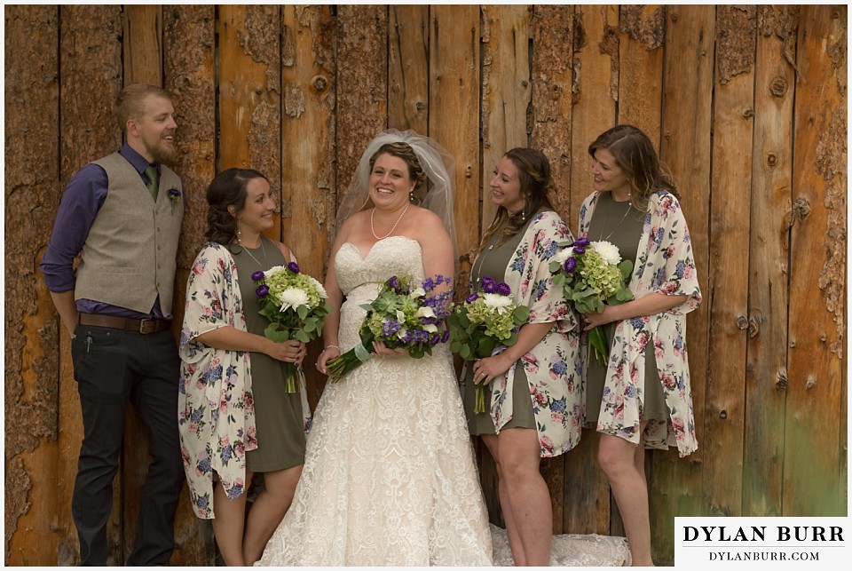 buford lodge wedding buford colorado meeker bridesmaids and bridesman