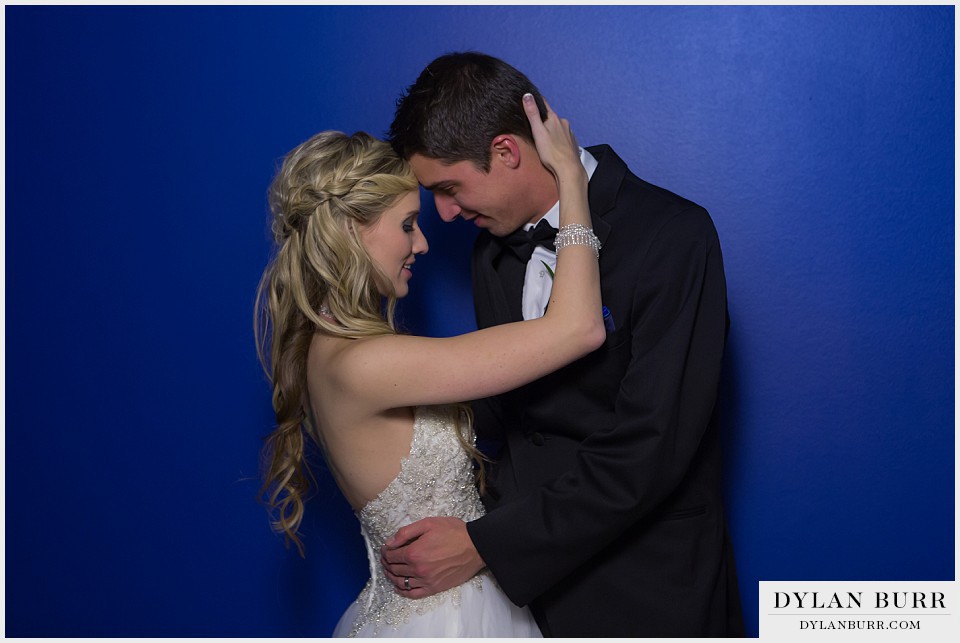 cable center denver wedding bride and groom