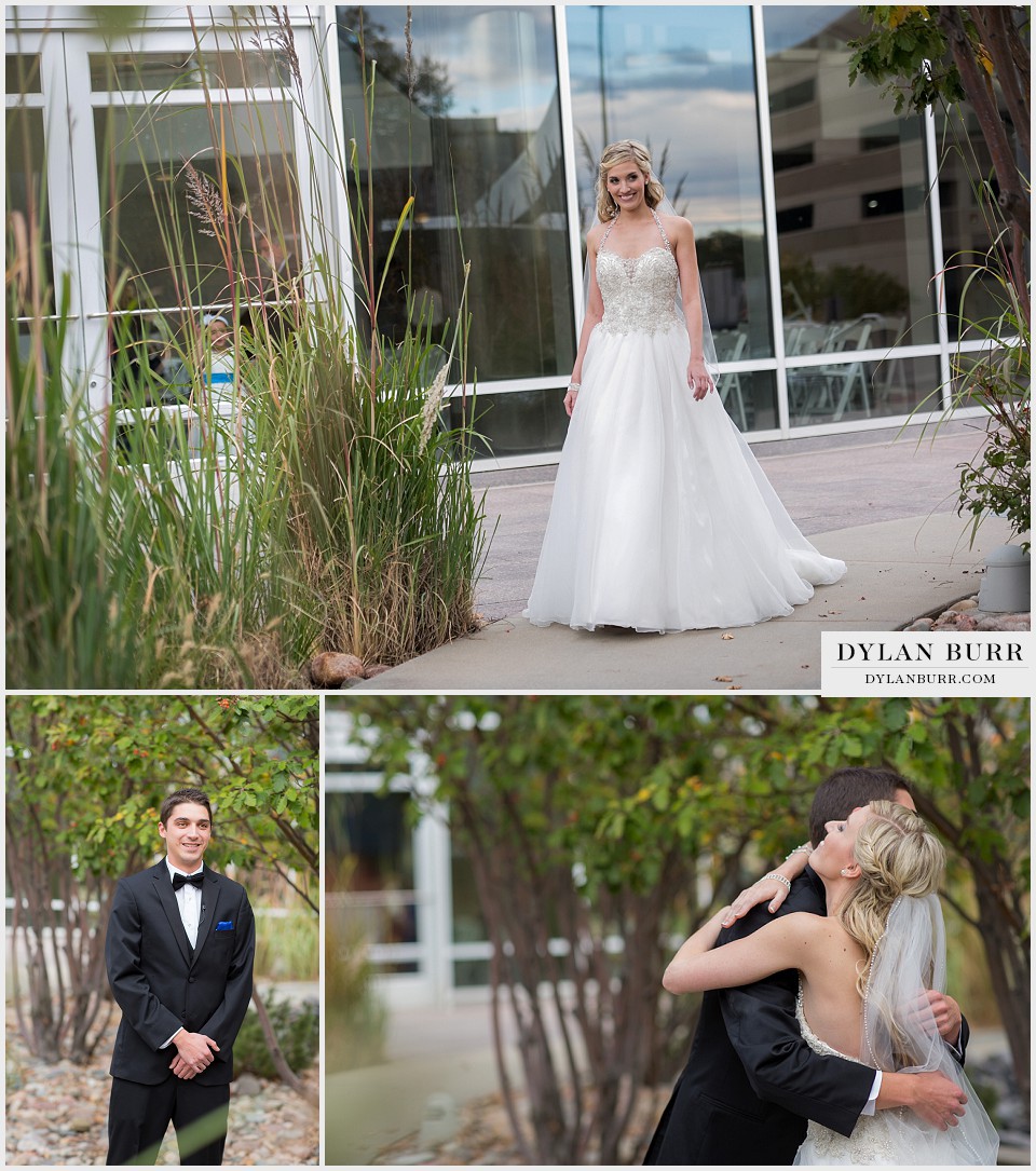cable-center denver wedding first look glance