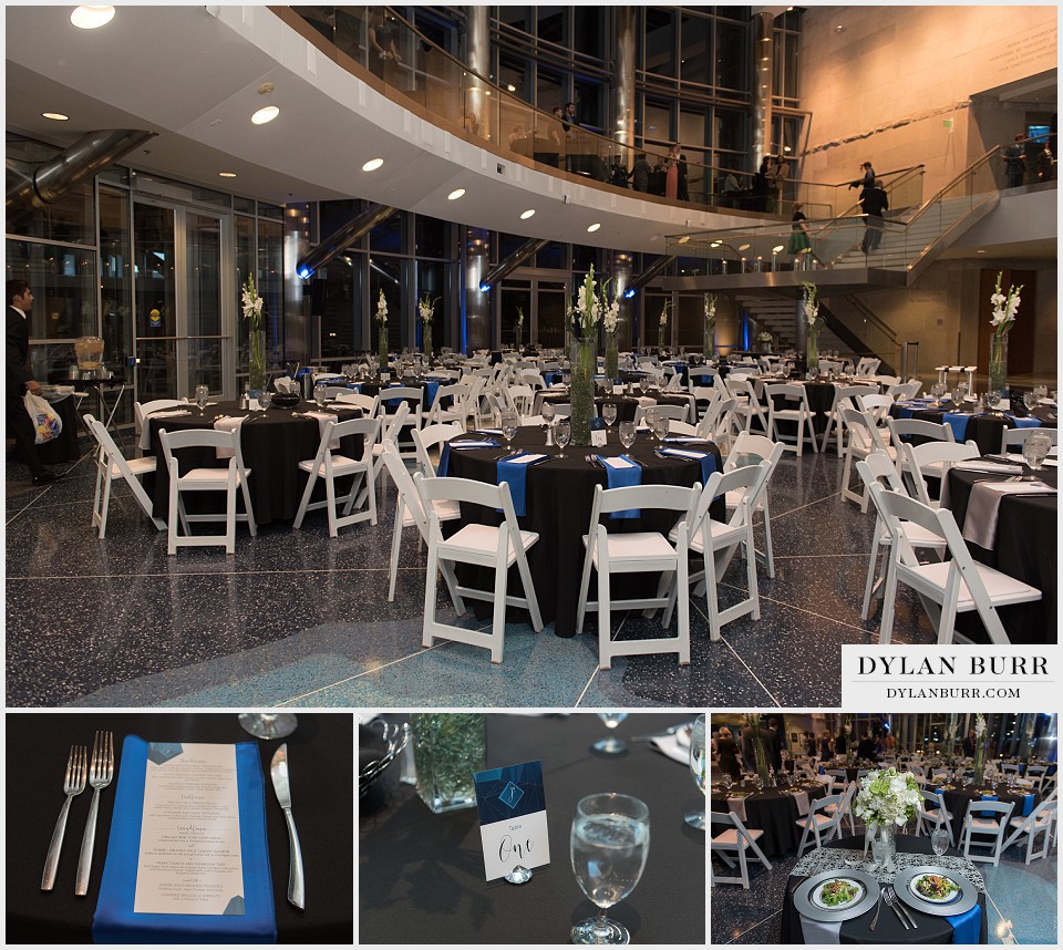 cable center denver wedding table settings reception