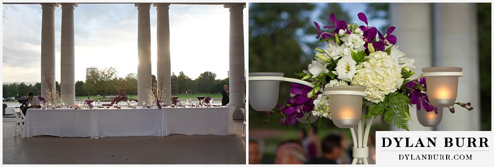 cheesman park pavilion wedding table decorations