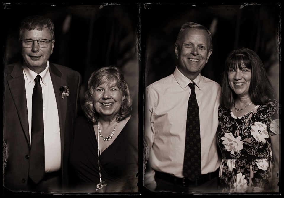 tintype photobooth at wedding in wyoming