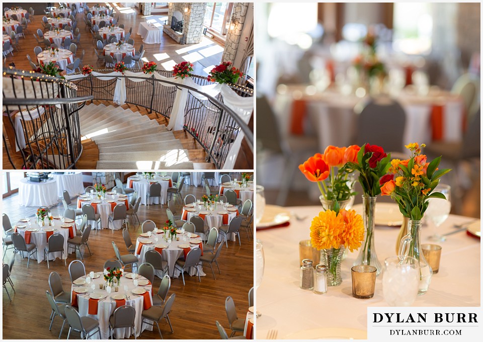 cielo at castle pines wedding colorado mountain wedding floral decorations hindu wedding lunch