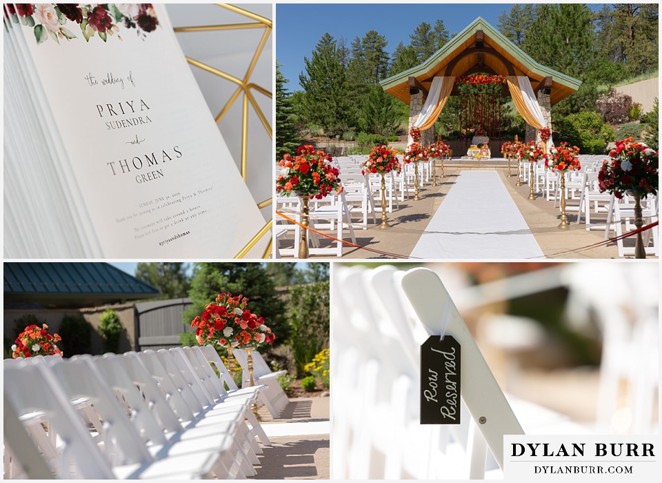 cielo at castle pines wedding colorado mountain wedding hindu wedding ceremony decorations
