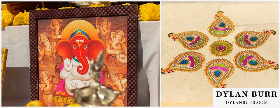 cielo at castle pines wedding colorado mountain wedding hindu ganesh wedding decorations ceremony