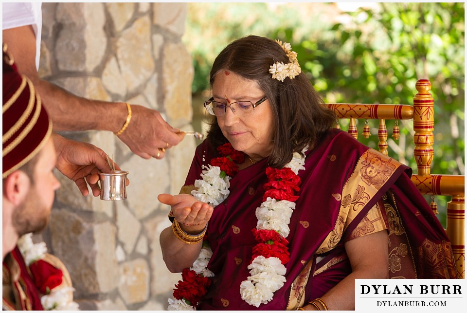 cielo at castle pines wedding colorado mountain wedding hindu wedding grooms mother