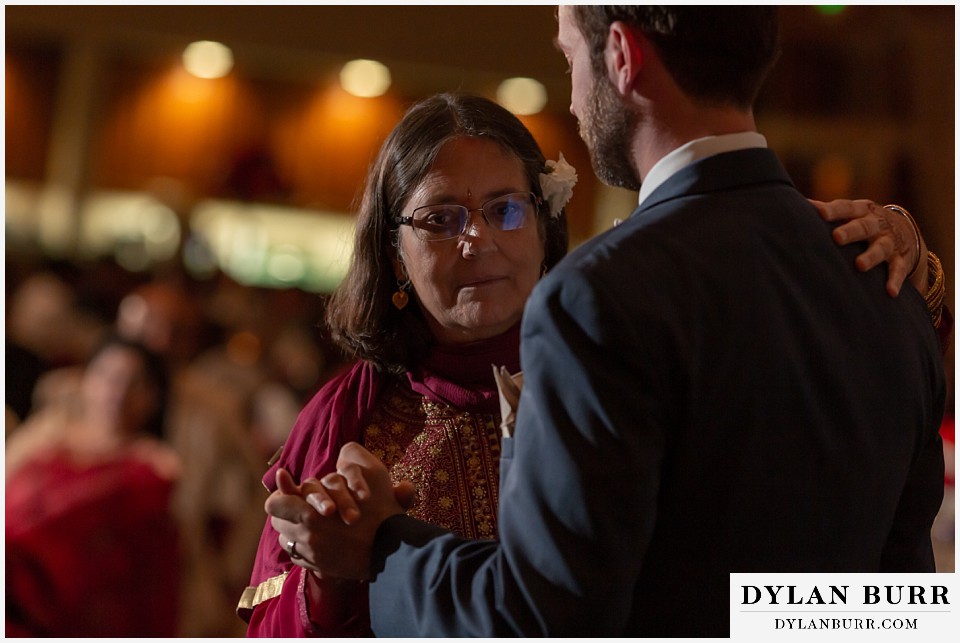 cielo at castle pines wedding colorado mountain wedding son mother dance