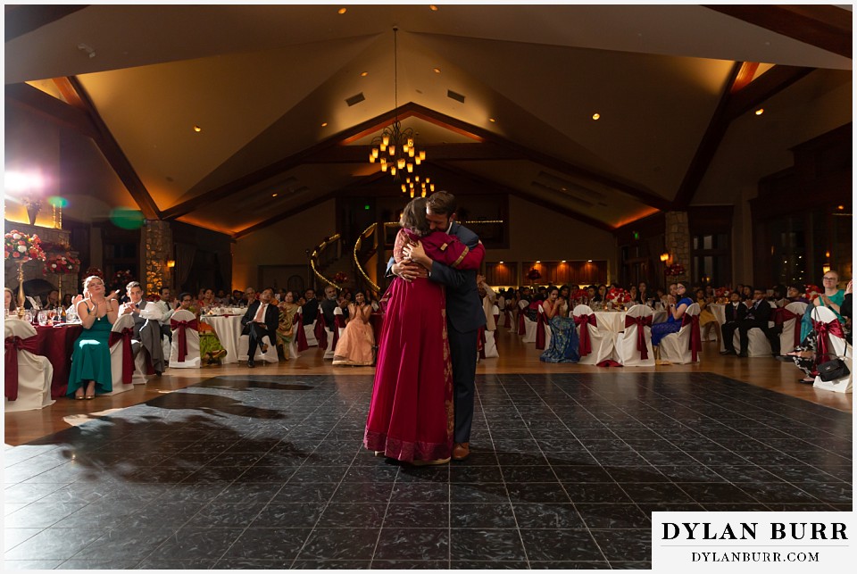 cielo at castle pines wedding colorado mountain wedding mother son dance