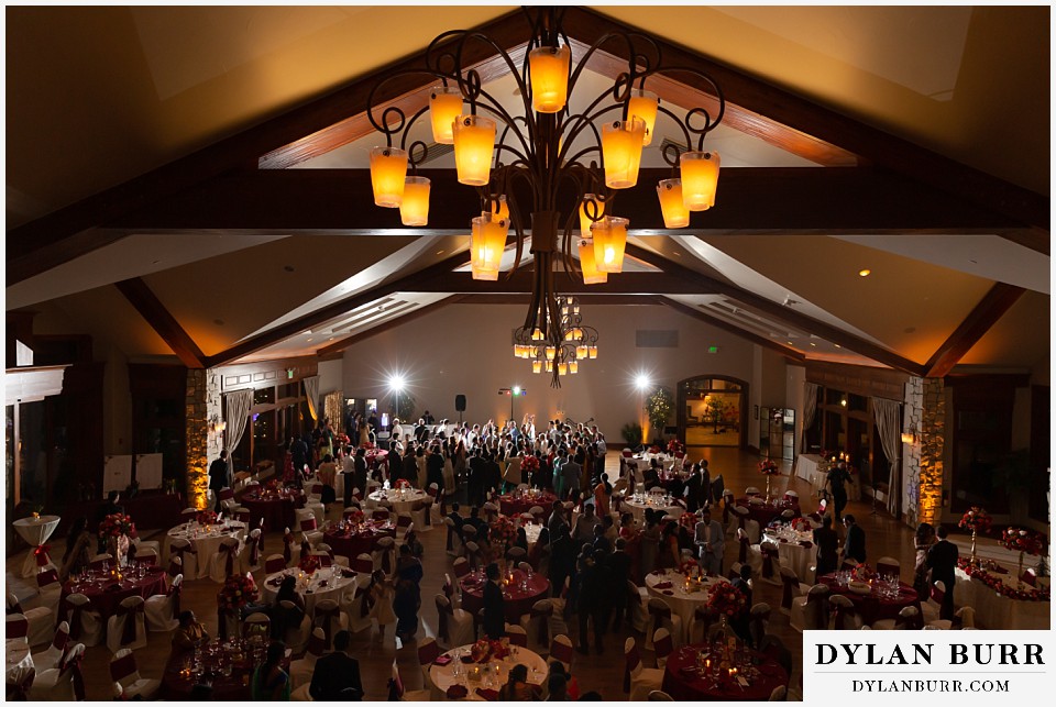 cielo at castle pines wedding colorado mountain wedding hindu wedding reception dancing