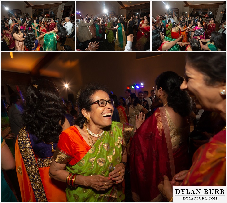 cielo at castle pines wedding colorado mountain wedding hindu wedding circle dancing