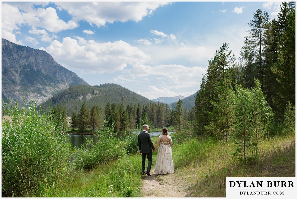clinton gulch micro wedding big mountain view around lake